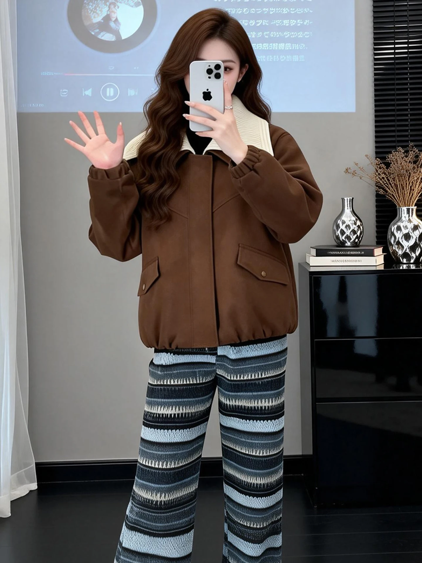 

Повседневная утепленная куртка с воротником на молнии, женская модная разноцветная верхняя одежда с комбинированными вставками, осенне-зимняя новинка