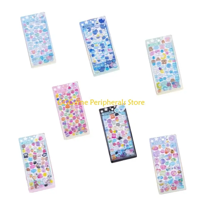 U55B Animal Embossed Sticker For Scrapbooking Notebook Journal Phone Cover Luggage