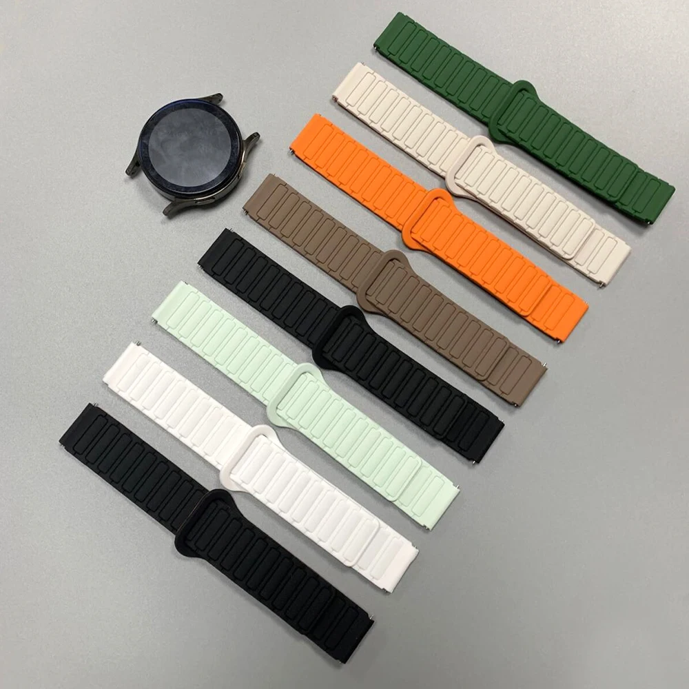 22mm 20mm Magnetic Band For Garmin Forerunner 570 47mm 42mm 265 255 M Venu 3 2 Sq Silicone Loop Strap For vívoactive 6 5 Correa