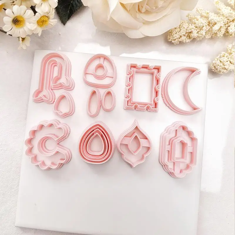 

1 шт. уникальные формы для полимерной глины, формы для резки глины, инструменты для DIY, серьги, ювелирные украшения