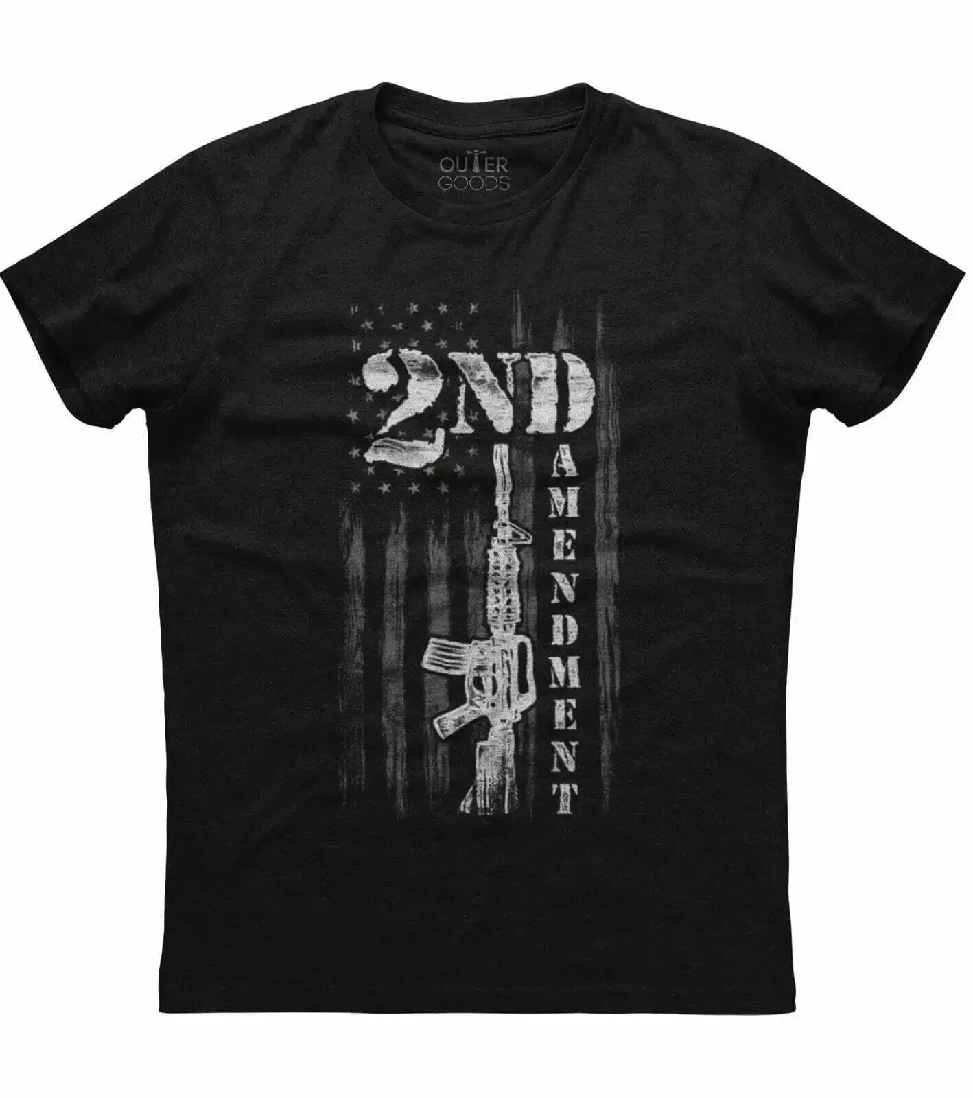 American Flag AR-15 Gun Rights The 2nd Amendment Patriotic T-Shirt. Summer Cotton O-Neck Short Sleeve Mens T Shirt New S-3XL