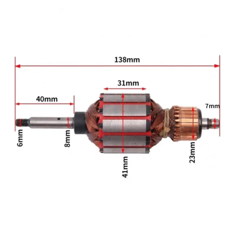 

Оригинальный ротор 220-240 В для электроинструмента STANLEY STPT600, аксессуары для фена