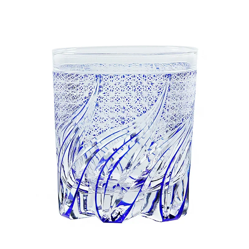 

Sparkling hand-carved whisky, crystal glass wine glass Japanese style, high-end niche cup