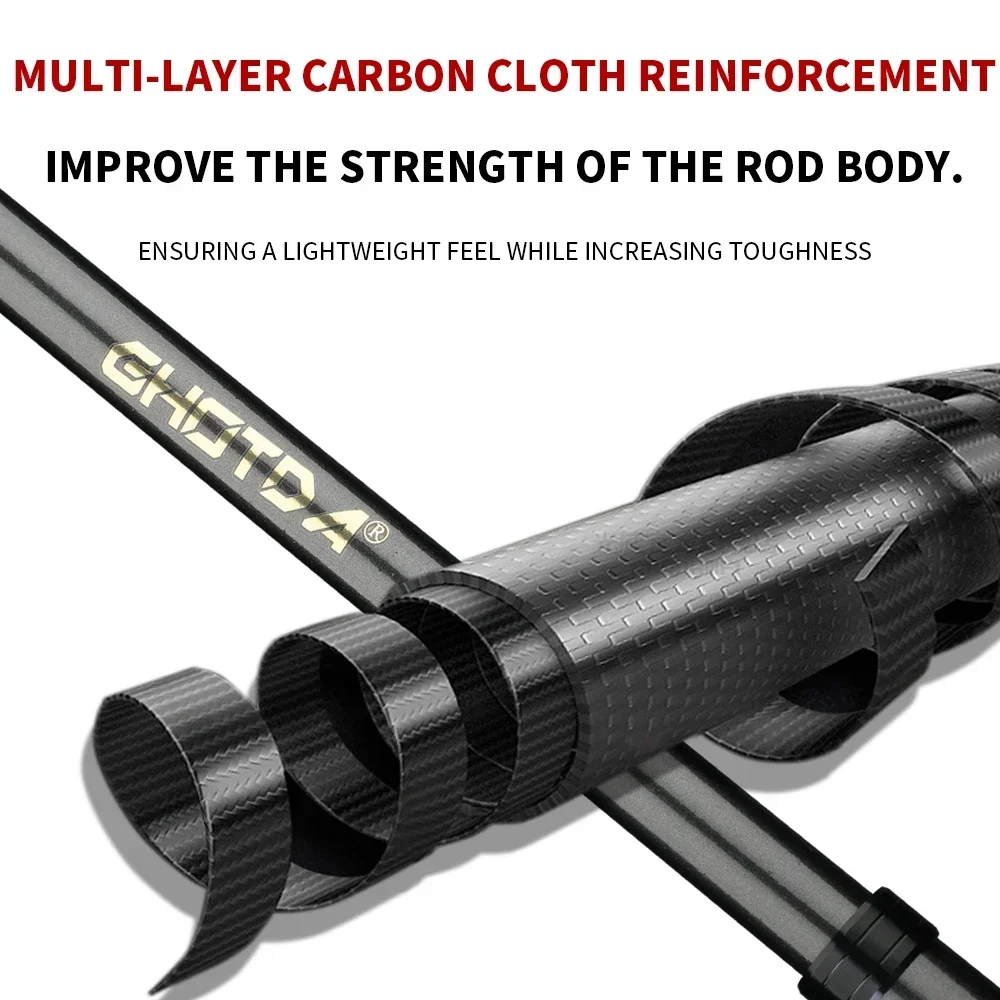 1,5-2,4 m Angelrute Reel Combo Tragbare Teleskop Reise Pole 18 + 1BB Links/Rechts Hand Baitcastingrolle für Bass Karpfen Angeln – Detail 8