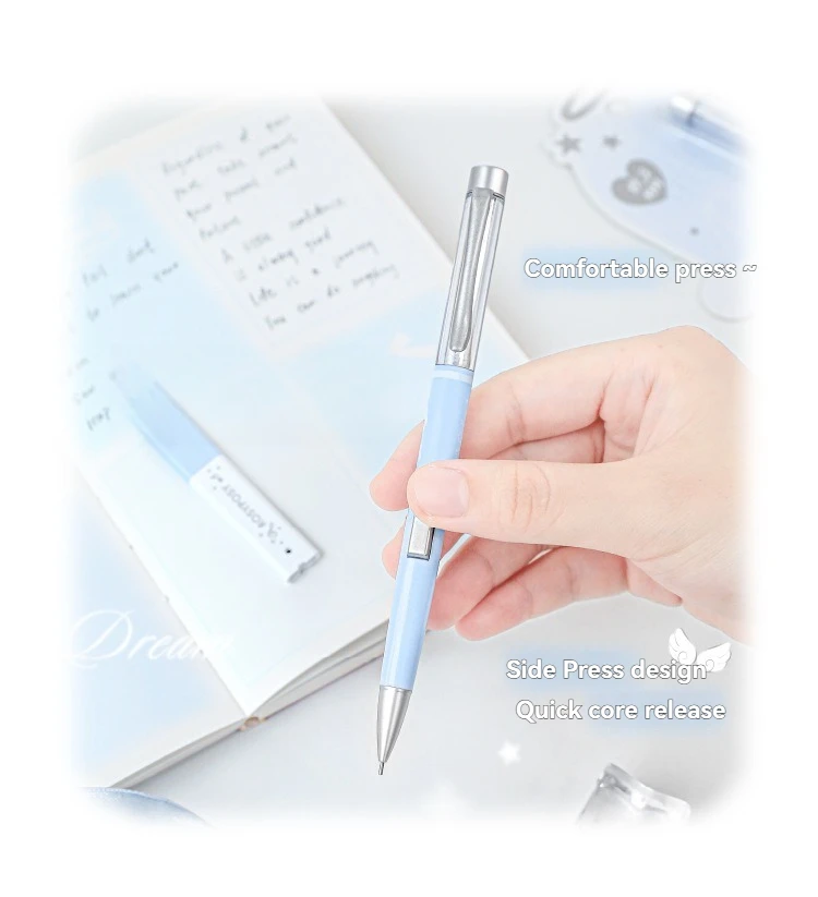 1PC Engel Automatische Mine Set Hohe Schönheit Stil Grundschüler Blei Core Set Student Spezifischen Bleistift – Detail 8