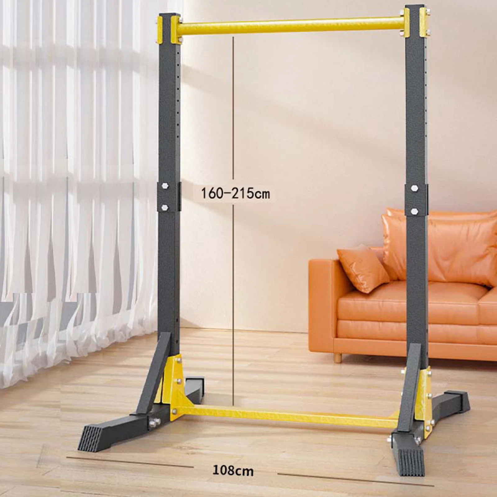 Pull up Station Strength Training Thicken Steel Height Adjustable Multi Function with Widen Base Power Tower for Outdoor Fitness