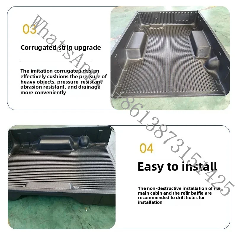 Suitable LC79 Modified Single Row Double Door Two Door Extended Pickup Truck Cargo Box Exterior Accessories Blank No Log
