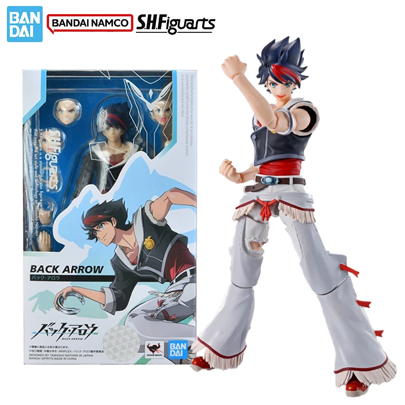 Bandai Genuine Back Arrow Model Kit Anime Figures SHF Back Arrow Action Figure Collection Model for Boys Toys Christmas Gifts