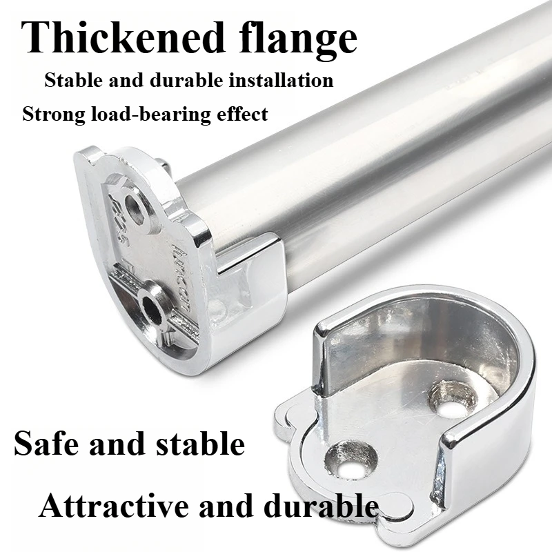 Wardrobe Clothes Tube Support Closet Rod Pole End Bracket Thickening Holder Furniture Accessories Clothes Hanging Rod Holder