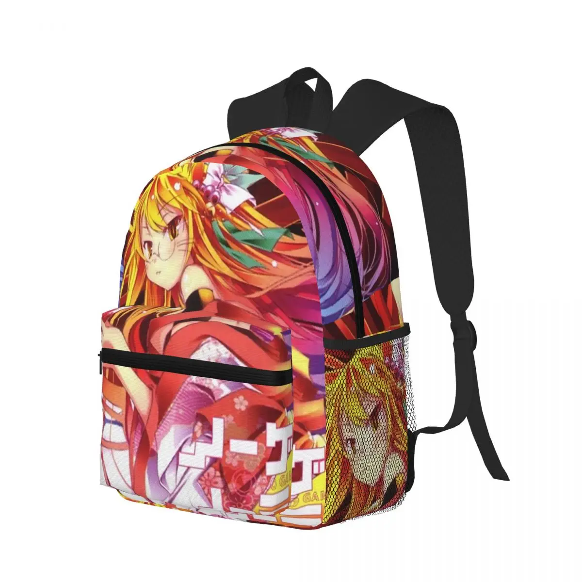

Miko Anime No Game No Life Student Backpack School Bag Hiking Travel Daypack for Boys Girls Fashion Bookbag Shoulder Bags