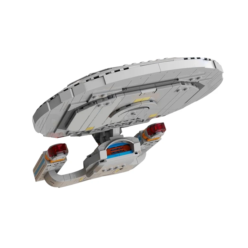 1060 pçs MOC-242356 nova empresa NCC-1701-D espaço trekking filme nave espacial exploração navio modelo blocos de construção tijolos brinquedo presente