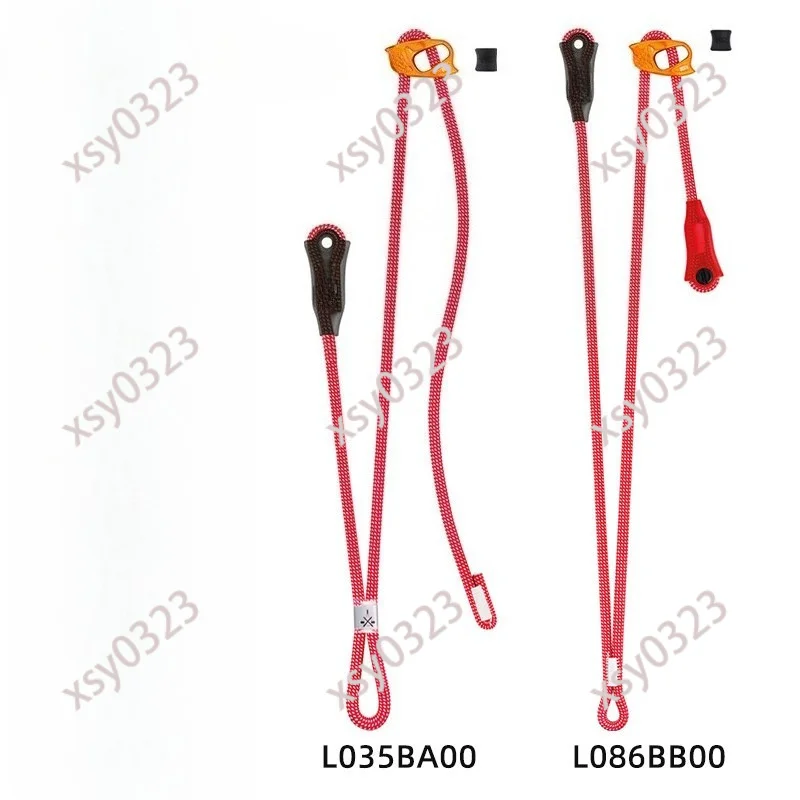 

Adjustable Double Lanyard L087 L35, Dual Tether for Climbing Caving & Rescue