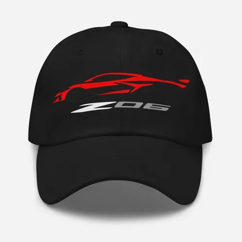 Premium Dad Hat For Corvette Z06 2023 Red Car Owners Birthday Gift 