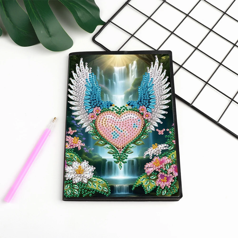 50 страниц A5 специальной формы, цветок, животное, инкрустированный бриллиантами, блокнот ручной работы, дрель, живопись, беспроводная полоска, дневник для мальчиков и девочек