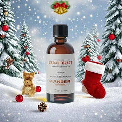 Yander 100ml Christmas Scented Candle Oil Biscuit Gingerbread Cedar Forest Cinnamon Home Fragrance Oil For Candle Making
