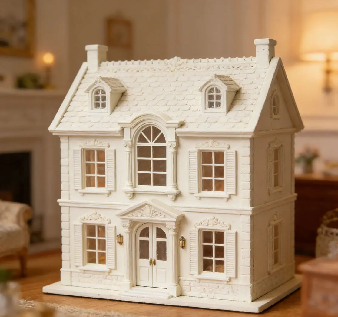 

Miniature Gothic Arched Window Frame, 1/12 Scale Dollhouse Accessory, for Dark Aesthetic Diorama & Figure Photography Prop