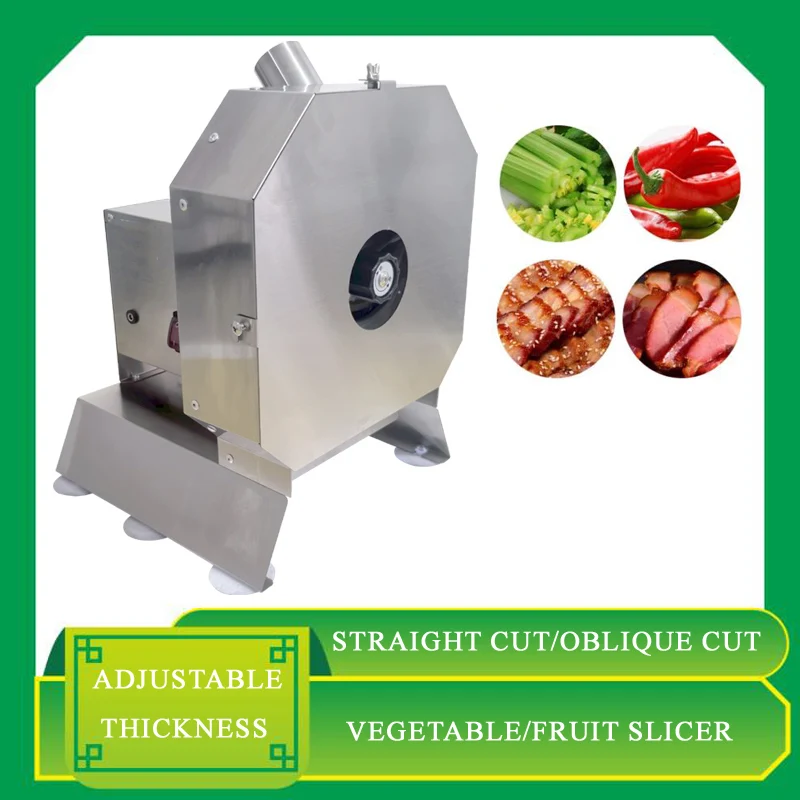 Lemon Potato Slicer Machine Commercial Electric Automatic Slicer For Chili Sausage Vegetable