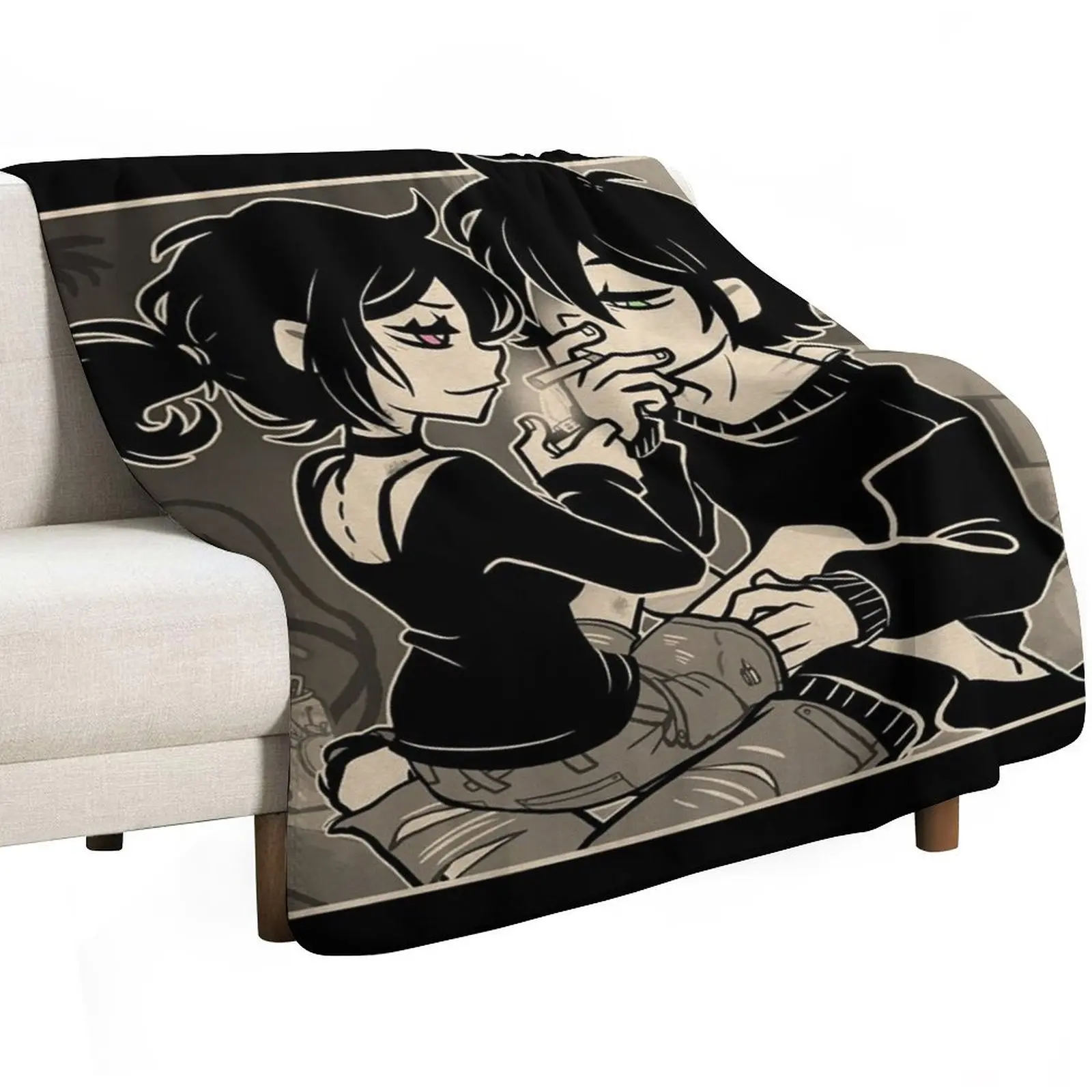The Coffin of Andy and Leyley Throw Blanket Nap Bed linens Warm Thermal Decorative Sofa Heavy Blankets