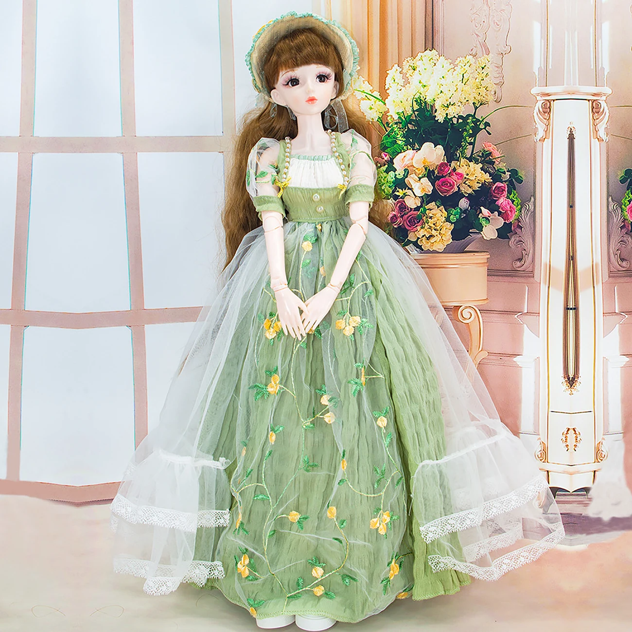 

BJD1/3 60cm Doll Customized Creative Comic Face Dress-up Doll Toy for Children Girl,Original Design DIY BJD Doll