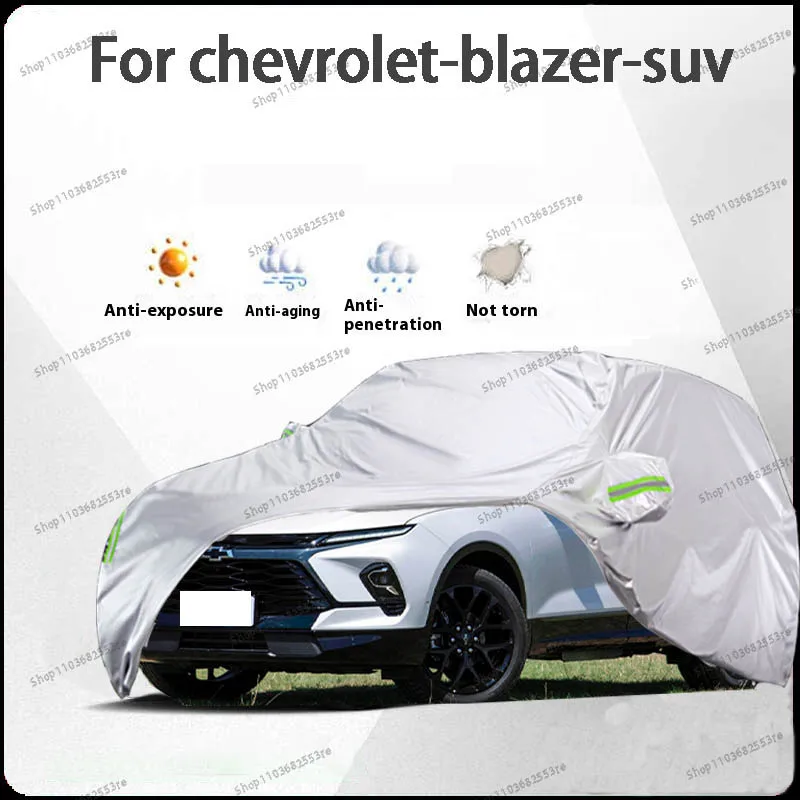 

For Chevrolet Blazer Fit Car Cover - Waterproof, Dustproof, Sunshade (UV), Snowproof | Silve Full Cover with All-Day Protection