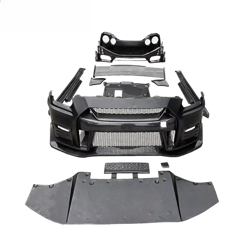 Dry/Wet Carbon Fiber Nismo Body Kit with Skid Plate for GTR R35