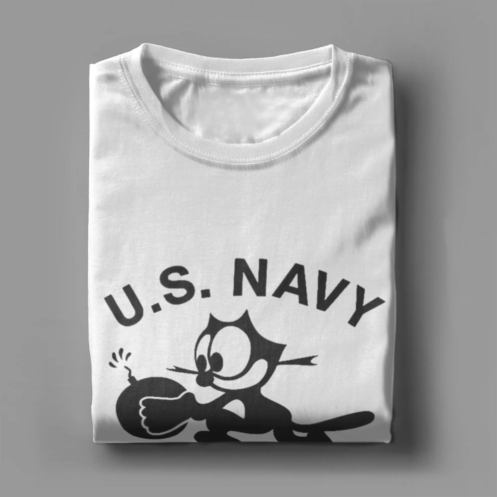 Felixing Aeroplane VF-31 Cat Cotton T Shirt For Men Summer  Streetwear T Shirts O-Neck Hip Hop Tee Shirt Oversized Cheap Tops