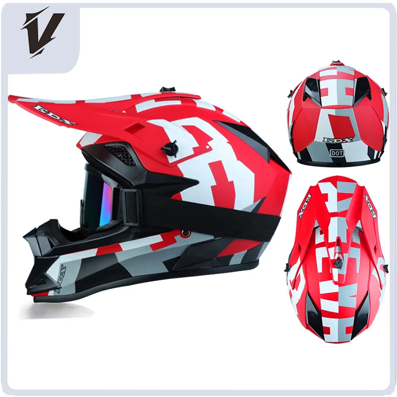 VGV Off Road Helmet Motorcycle Off-Road AM DH Youth Motorcycle Helmets ATV Motorcycle MTB Full Helmet image 3