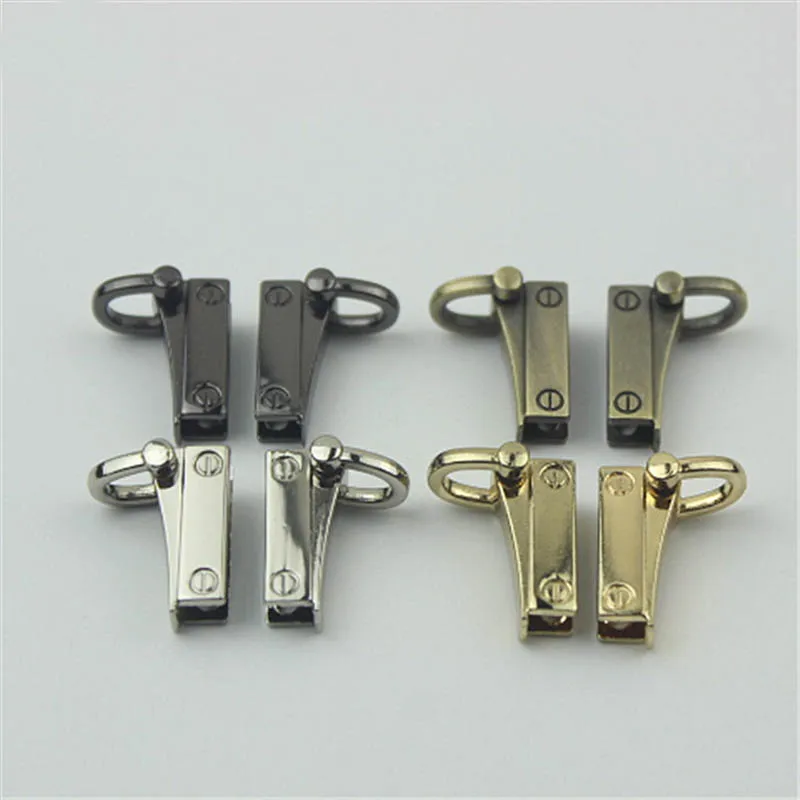 

Metal Bag Side Anchor Gusset Bag Side Edge Buckle Anchor Link Hanger Clamps Hardware With D Rings For Bag Purse Strap