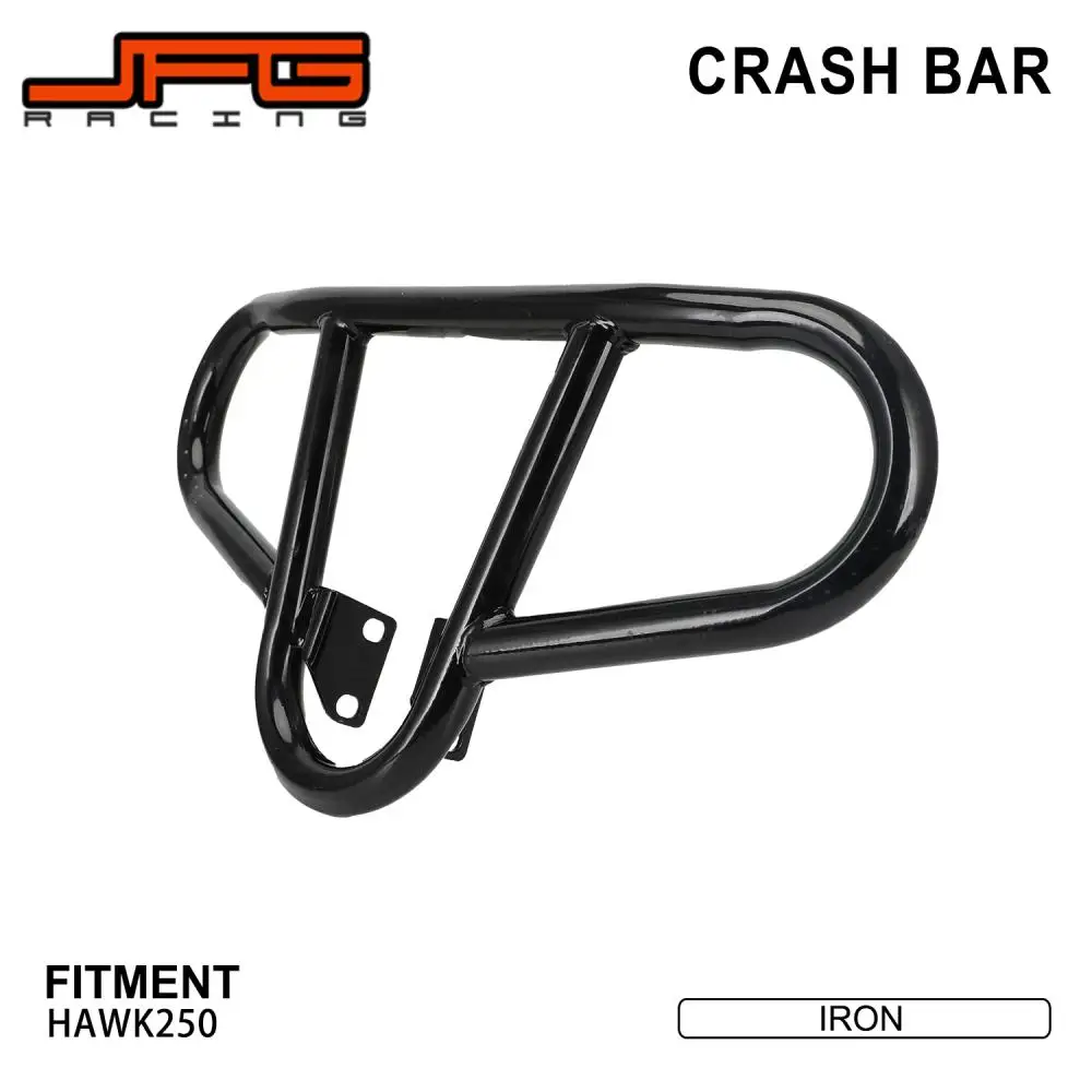 Motorcycle Front Crash Bar Engine Guard Bumper Protector Black Iron For HAWK250 Hawk 250 Off-Road Enduro Dirt Bike Accessories