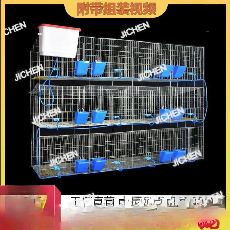 QZT limpieza automática de estiércol hogar gran granja especial nueva jaula de conejo de productos jaula multicapa para madre e hijo barata