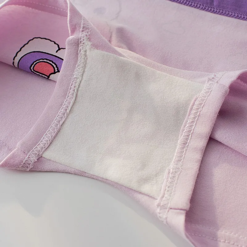4 Stück weiche, antibakterielle Baumwoll-Slips für Kinder und Mädchen, Höschen mit Erdbeer-Print, atmungsaktive Unterwäsche für Kinder von 3–16 Jahren – Detail 9