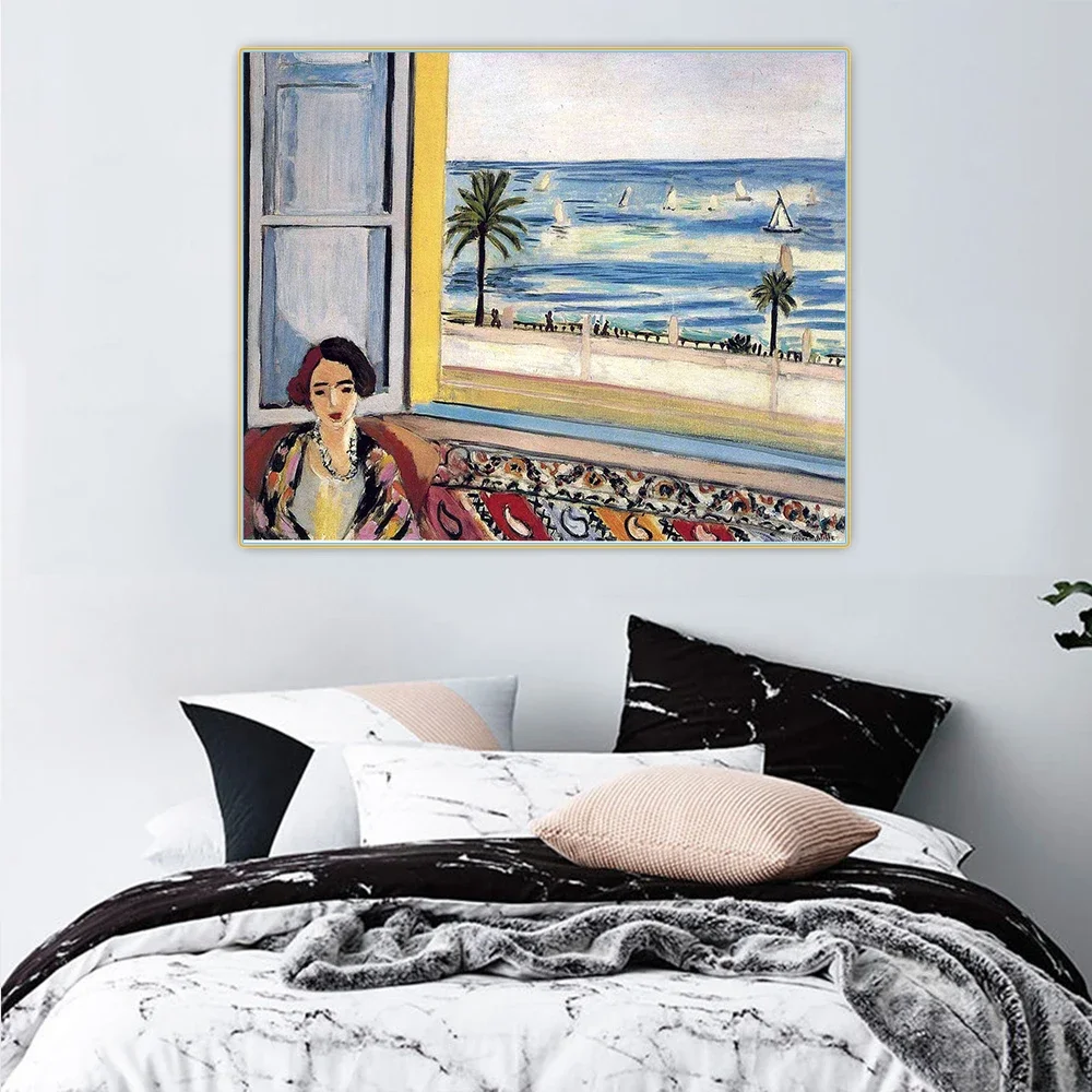 Citon Henri Matisse《Seated Woman Back Turned》Canvas Art Oil Painting Artwork Poster Picture Wall Decor Backdrop Home Decoration