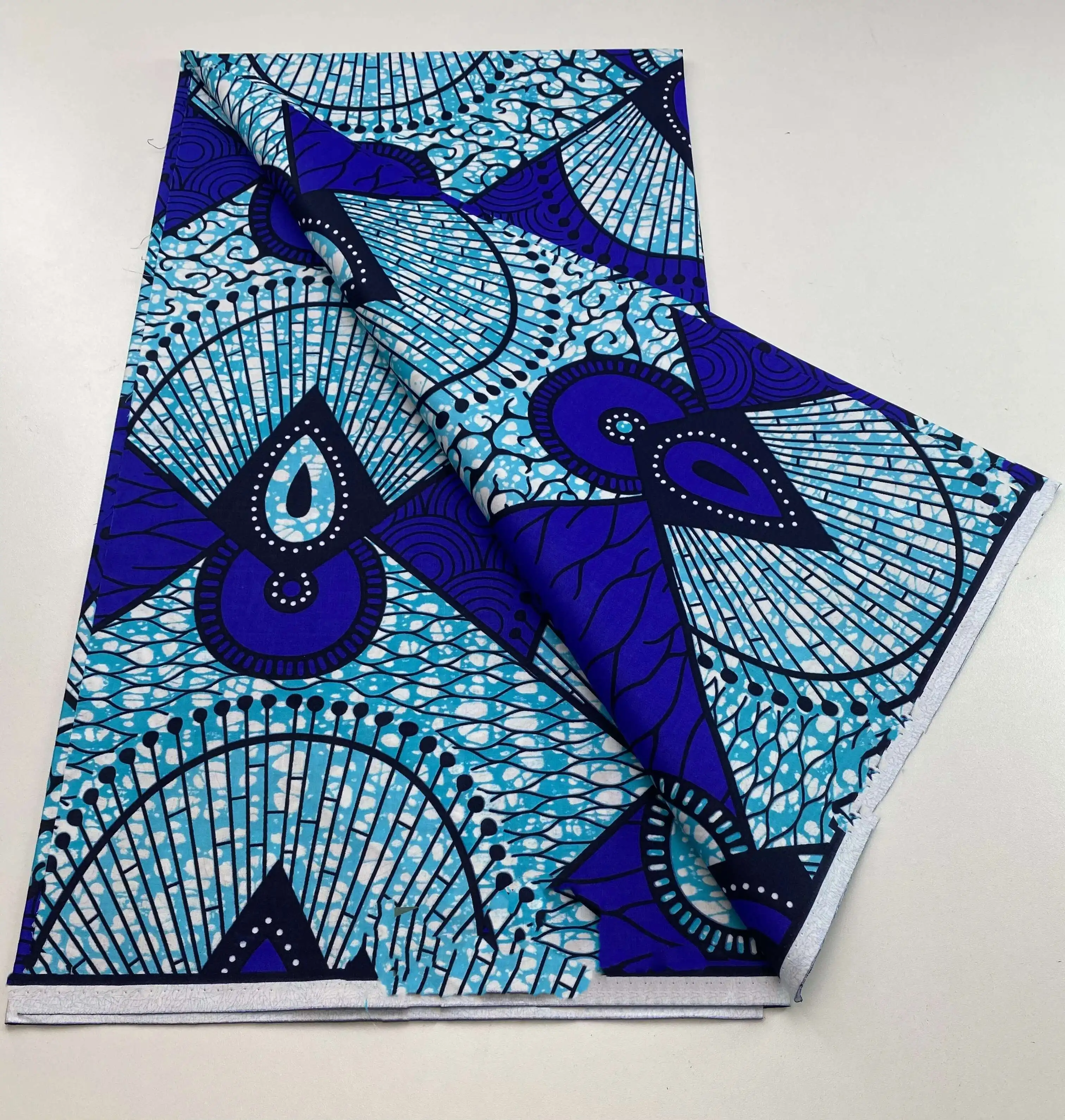 

Newest African Wax Fabric Ankara 100% Cotton Fabric, Soft Guaranteed, Veritable African Real Wax, Dress, High Quality