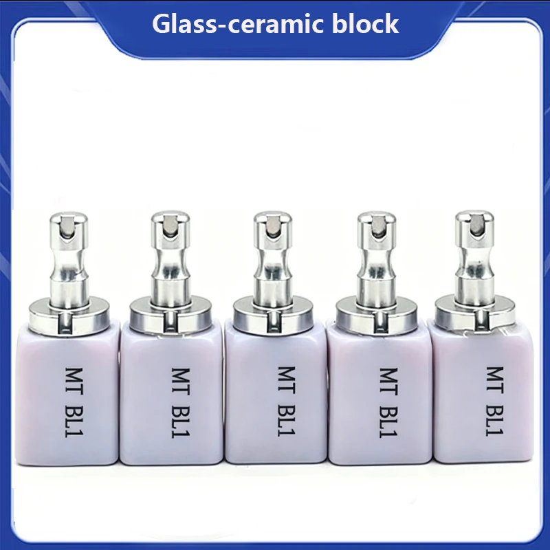 5Pcs Dental Lithium Disilicate Glass Ceramic Lithium Block C14 HT/MT/LT Veneer Inlays Crowns Material for CAD CAM dental lab use