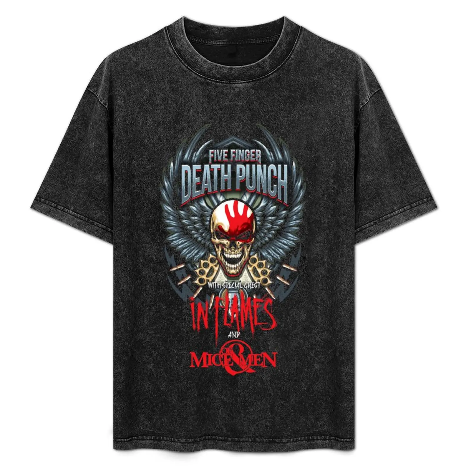 

5 FINGER DEATH PUNCH Essential T-Shirt Blouse vintage blanks mens graphic t-shirts