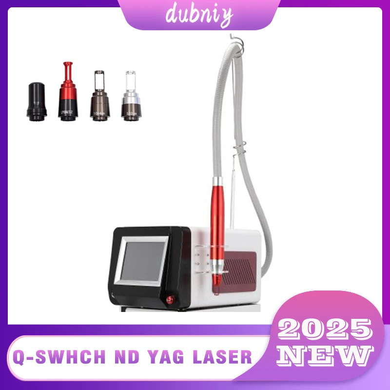 2025 جديد Q Switch Nd Yag غسل الحاجب إزالة النمش وغسل الوشم الصباغ دمية سوداء الوجه 1064/532nm/1320nm