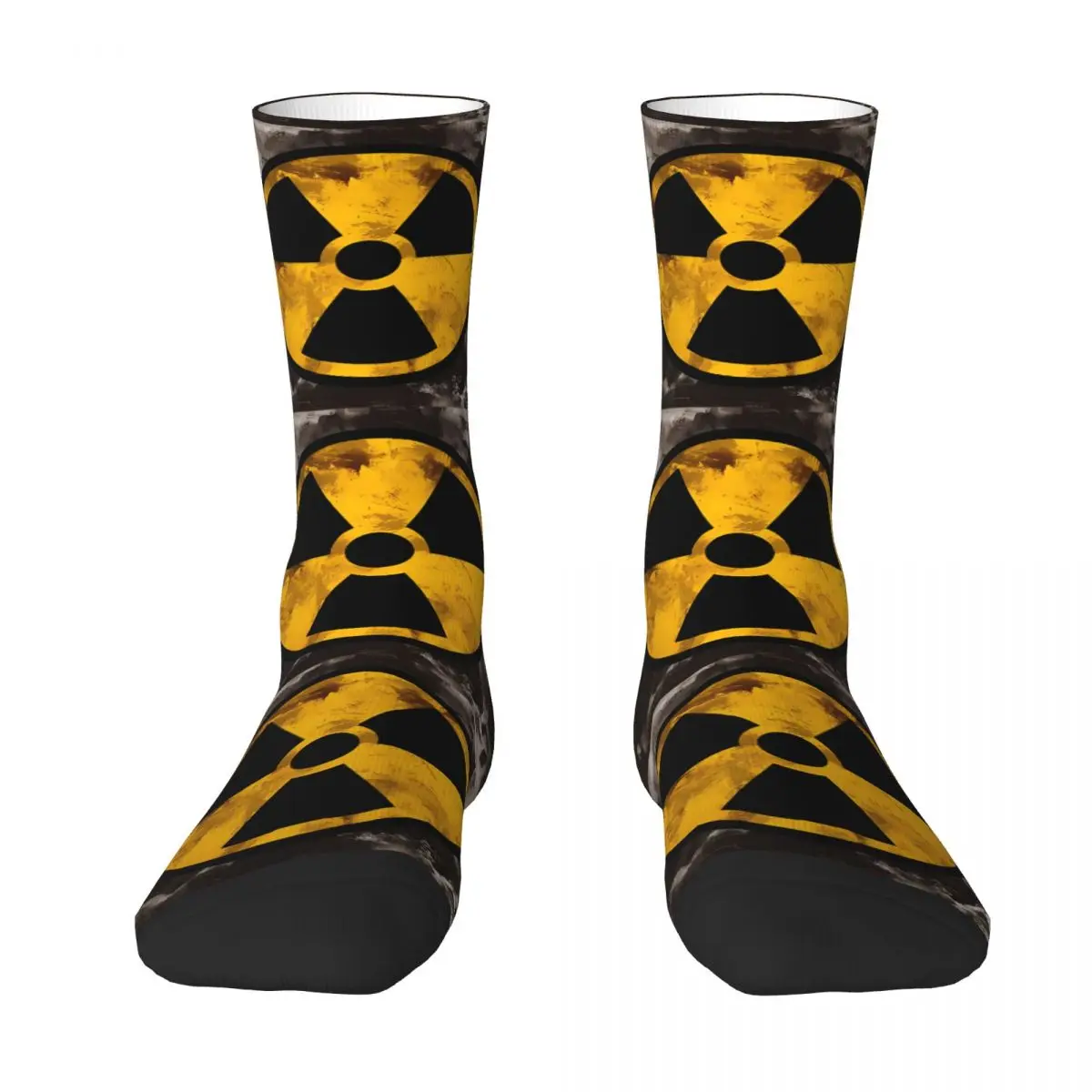 Warning Sock Printed Man Polyester