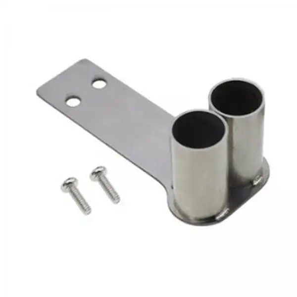 Metal RC Car Exhaust Pipe Double Row Replacement 1/10 Scale Alloy RC Car Parts for Crawler Model
