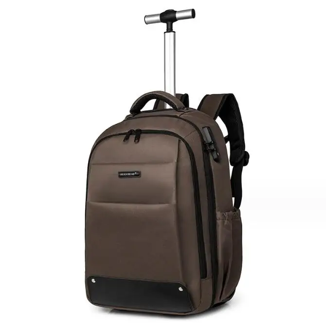 

Rolling Backpack 18 inch Water Proof Wheeled Laptop Backpack Women Carry on hand Luggage Business Travel Trolley Luggage Bag