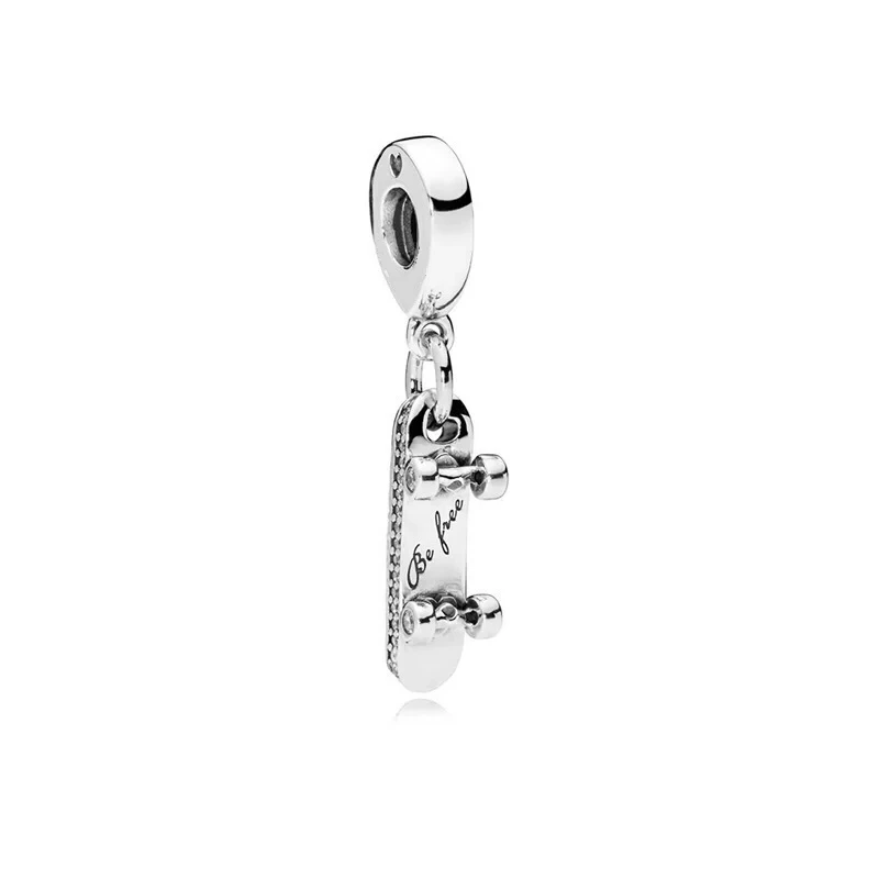 Cadena de plata de ley 100% 925 para mujer, abalorio con forma de mariposa y corazón, compatible con collar Original y pulsera, joyería artesanal, oferta