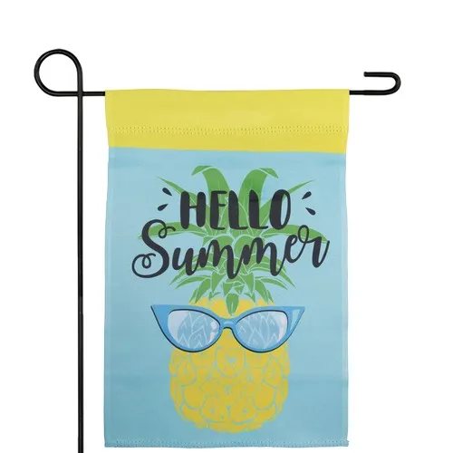 Northlight Hello Summer Pineapple Outdoor Garden Flag 12.5