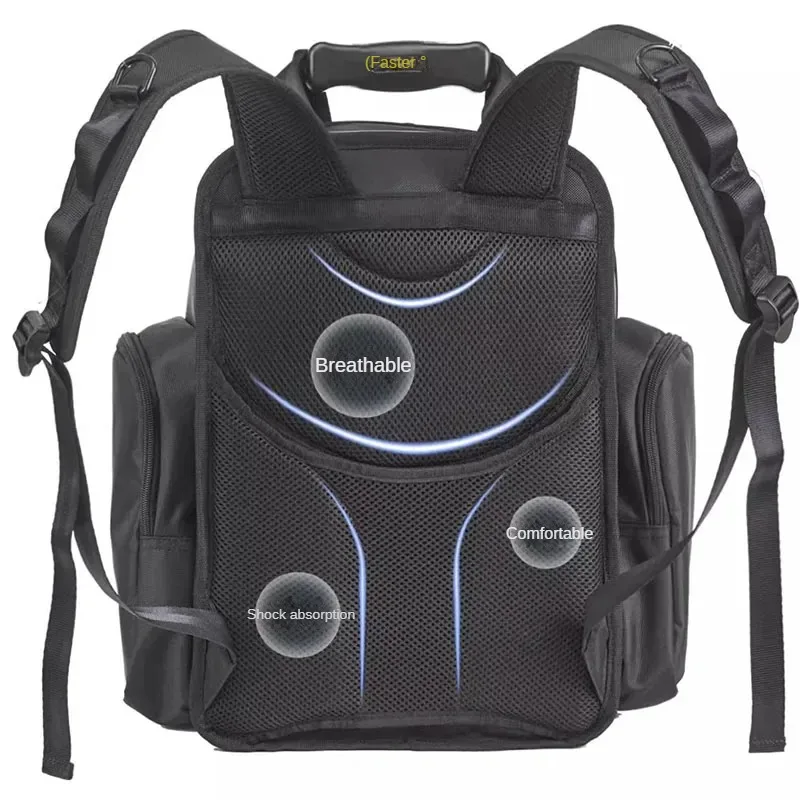 Canvas Backpack Tools Storage Bag Electrician Large Capacity Multi-functional Hardware Tools Thickening Maintenance Special