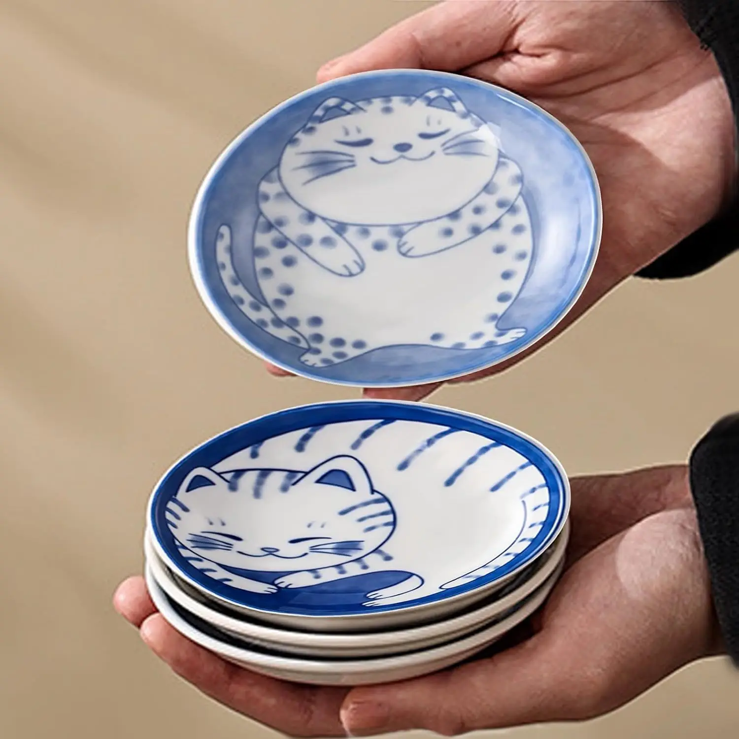 Cute Lucky Cat Dessert Plates 4