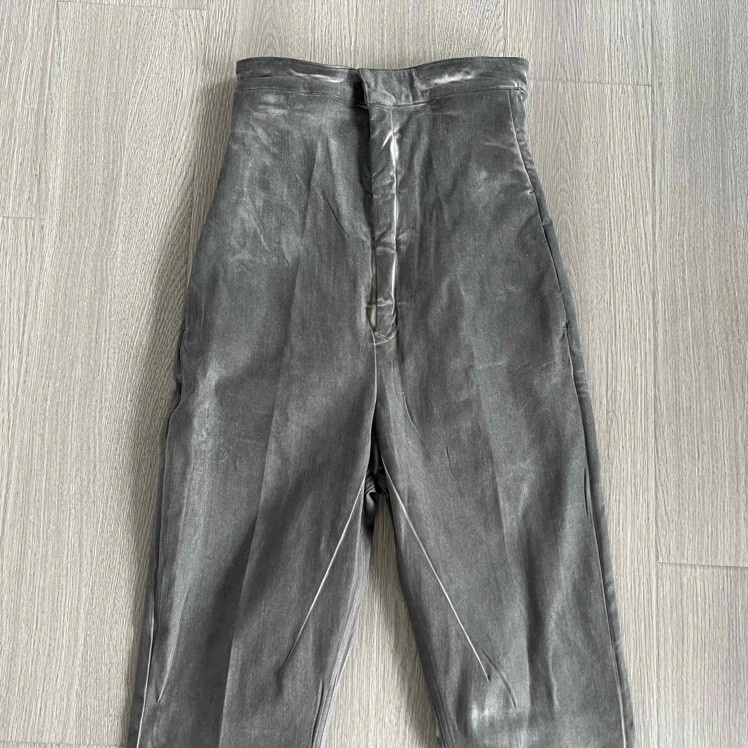 NIGO Men's Spring And Autumn High-waisted Grey Jeans High Street Trend Flared Pants Fashion Trend Spring And Summer #NGTOP11955