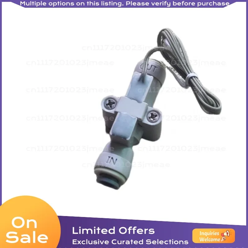 2-Pin Quick-Connect Hall Water Flow Sensor, 6mm Push-Fit Liquid Pulse Flow Meter for Water Dispenser, RO Purifier, Tea Table