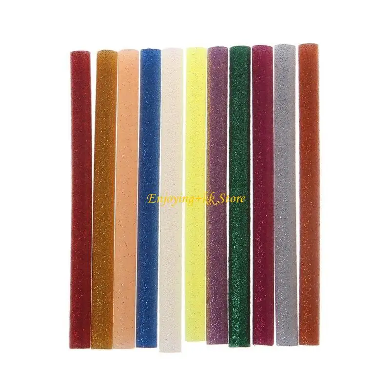 Q1JB 11PCS Hot Melt Geglue Mezcla Mezcla Color Viscosidad Viscosidad DIY Craft Herramientas reparación juguetes