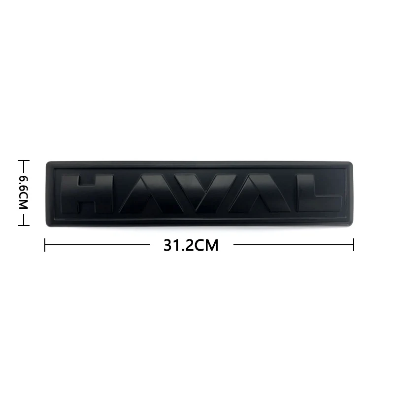 Great Wall GWM Haval Dargo II 2023 2024 H-Dog Car Logo Cover Accessories Car Front Rear Matte Black Logo Badge Emblem Sticker