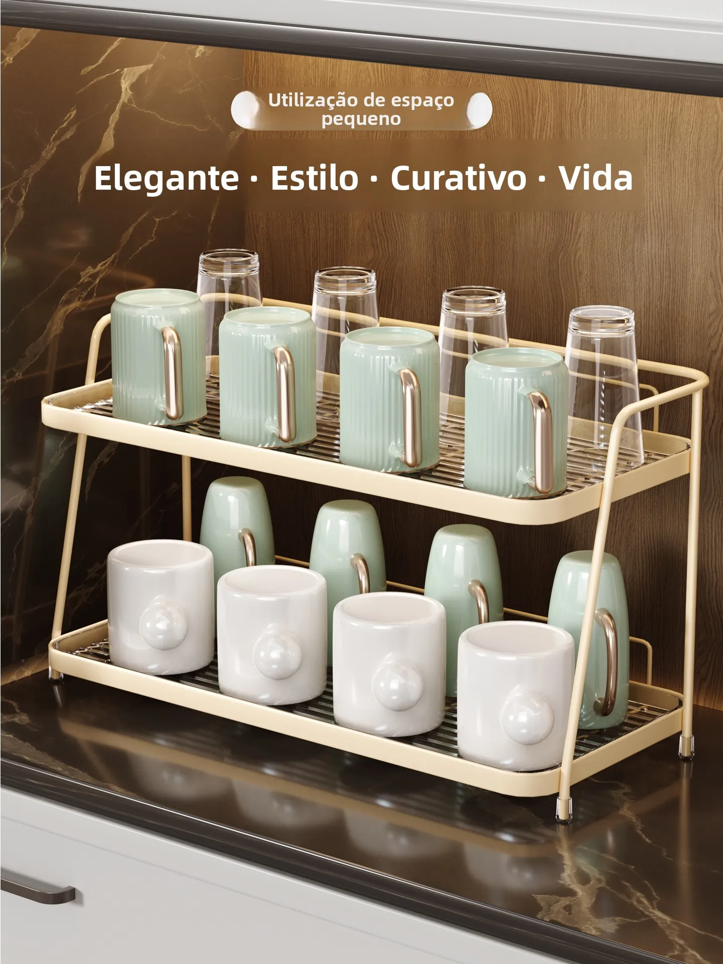 support-de-rangement-pour-tasses-de-the-porte-tasses-de-bureau-support-de-tasses-d'eau-pour-salon-organisateur-de-tasses-de-cafe-avec-drainage-en-acier-au-carbone-et-plastique