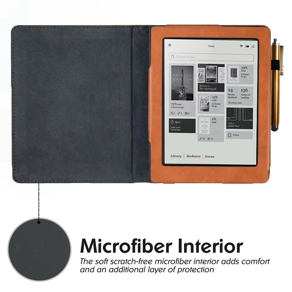 Case for 6 "Kobo Aura (Model: N514) e-book protective case, portable, all inclusive, flip cover protective case 5