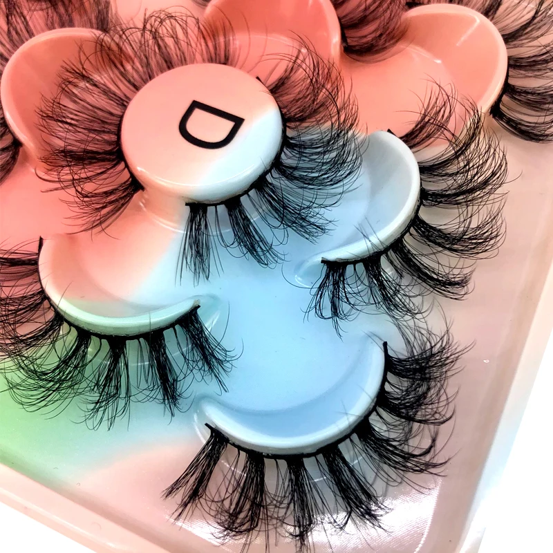 New 5-Pair 3D Mink Eyelash Dramatic Volume False Eyelash Extension False Eyelash Wholesale Makeup Tool